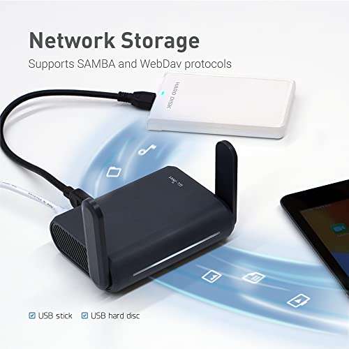 GL.iNet GL-A1300 Pocket VPN Travel Router - Portable Wi-Fi Router for Travel, Easy to Set up, Connect to Public & Hotel Wi-Fi login Page 5
