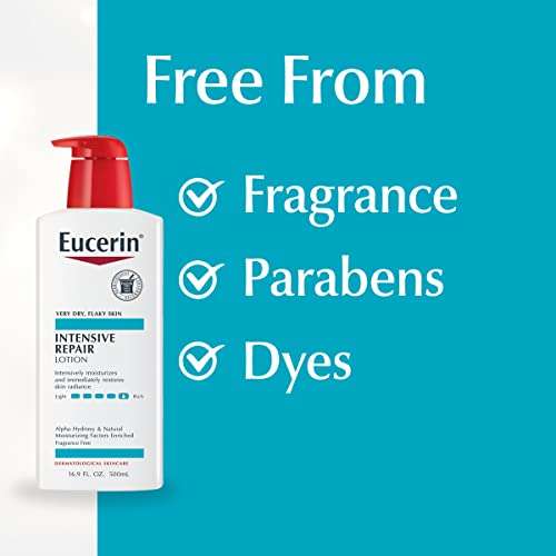 Eucerin Intensive Repair Lotion - Rich Lotion for Very Dry, Flaky Skin - Use After Washing With Hand Soap - 16.9 fl. oz. 6