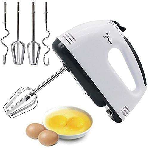 DONDA High Speed Hand Blender Hand Mixer for for Cake Making and Whipping Cream with 7 Speed Control | Electric Egg Beater (260 W) (White) 1