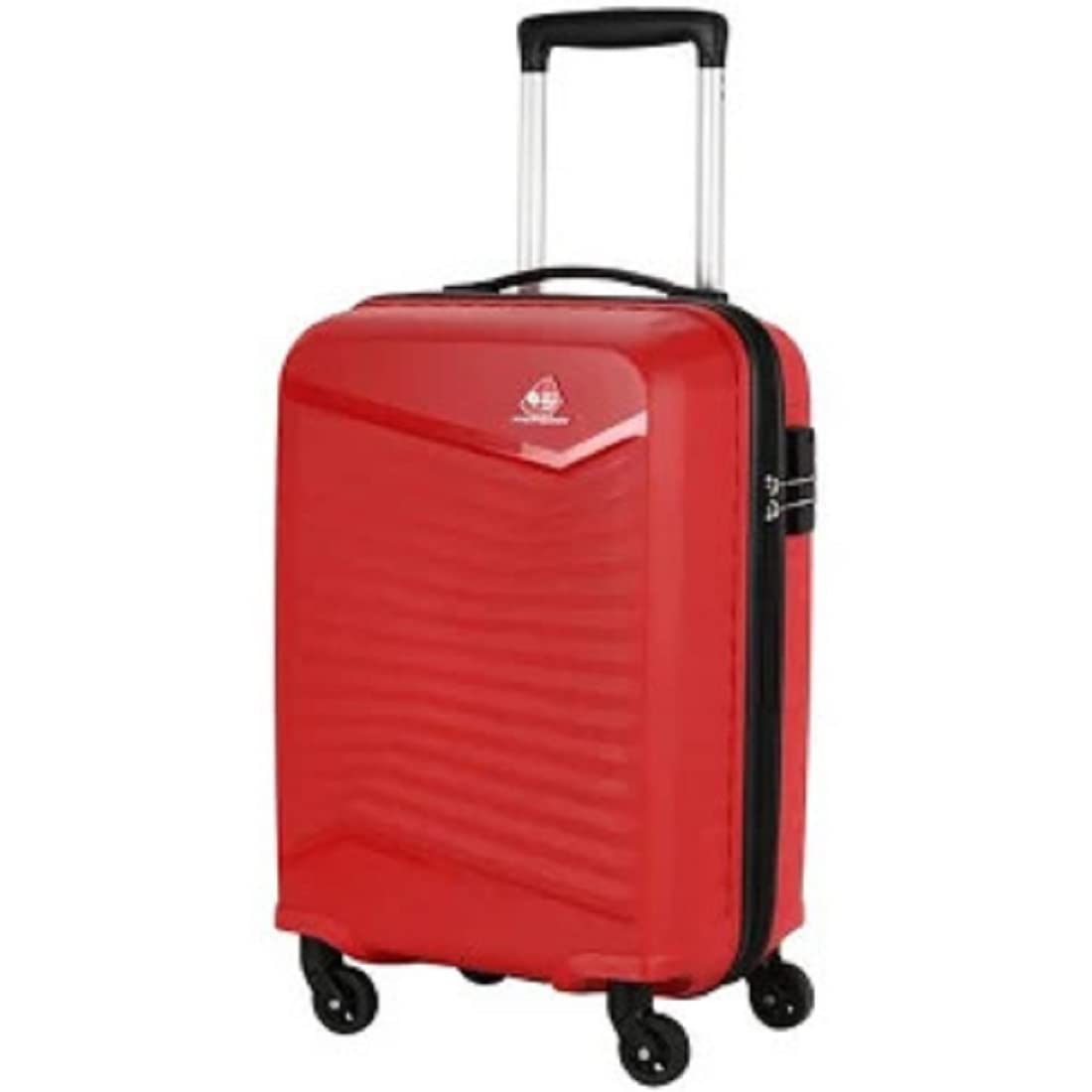Kamiliant by American Tourister Hard Body Set of 3 Luggage - Rocklite Hard Spinner Suitcase Trolley Bag Set Pack of 3 Pieces - RED Luggage Trolley 3