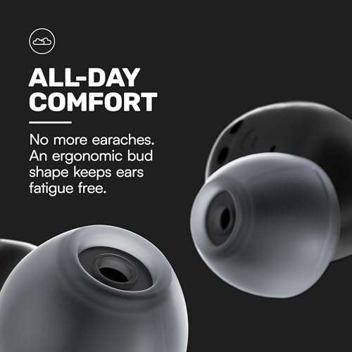 Raycon Everyday Earbuds Plus - Bluetooth True Wireless in-Ear Buds with 32 Hours Playtime, Multipoint Technology, Extreme Comfort, and Active Noise Cancellation (Carbon Black) 4