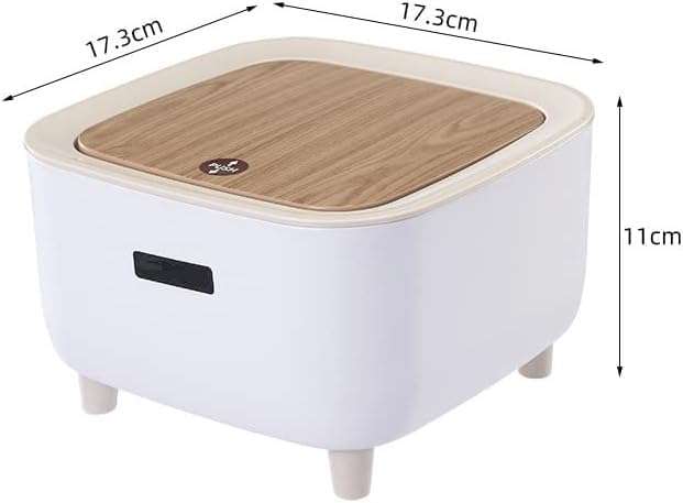 Fennec Mart Portable Desktop Dustbin Compact Trash Can with Lid for Study, Bathroom, Bedroom, and Kitchen Spaces 4
