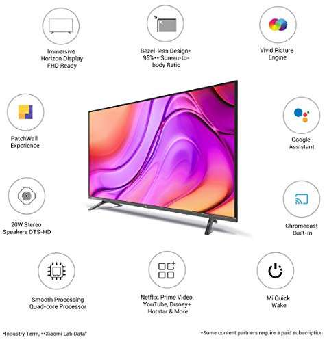 Mi 108 cm (43 inches) Horizon Edition Full HD Android LED TV 4A | L43M6-EI (Black) 2