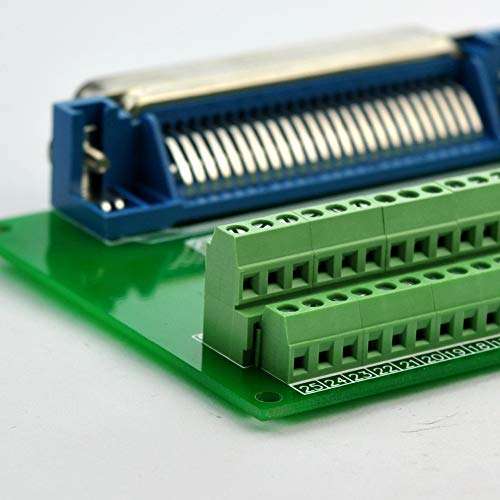 Davitu 50-Pin 0.085" Centronics Male Ribbon Connector Breakout Board. 6