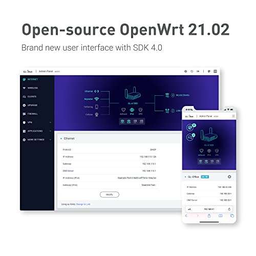 GL.iNet GL-A1300 Pocket VPN Travel Router - Portable Wi-Fi Router for Travel, Easy to Set up, Connect to Public & Hotel Wi-Fi login Page 4