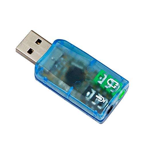 AJDPOI USB Audio Adapter 3.5mm Headphone and Microphone Jacks External Stereo Sound Card Plug and Play No Drivers Needed Compatible Windows, Mac, Linux, PC, Notebook, Desktop, PS4 (Three Colors) 6