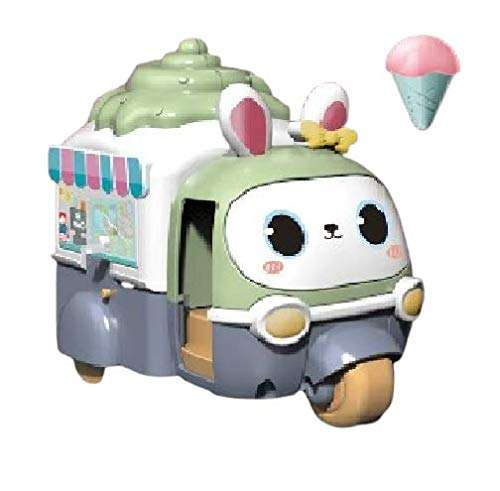 TEMSON Ice - Cream Cart Push & Go Toy for Babies Toys for Kids Cartoon Toy Vehicle for Kids, Multicolor 1