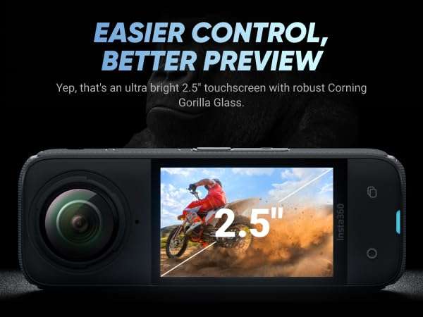 Insta360 X4 Pro Bundle-8K Waterproof 360 Action Camera with 8K 360 HDR Video, |Bundle Includes Selfie Stick, Extra 2 Batteries, Charger, Quick Reader, Mic Adapter, Lens Cap, Wind Muff (512GB) 5