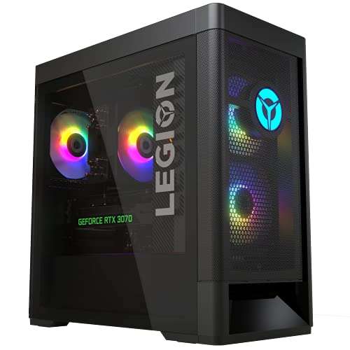 Lenovo Legion Tower 5 Gaming Desktop (AMD Ryzen 7 5800/16GB/512GB SSD/2TB HDD/Win11/NVIDIA RTX 3070 8GB GDDR6/Legion ColdFront 2.0 Cooling/ARGB Lighting with 16 Million Colors/Transparent Side Panel)