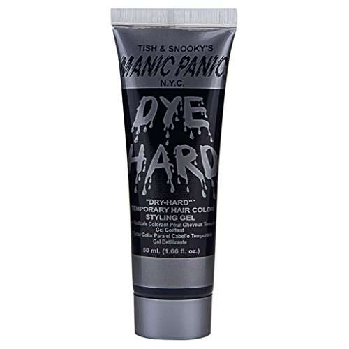 MANIC PANIC Raven Black Hair Color Gel - Dye Hard - Temporary Washable, Black Hair Styling Gel for Kids & Adults 1