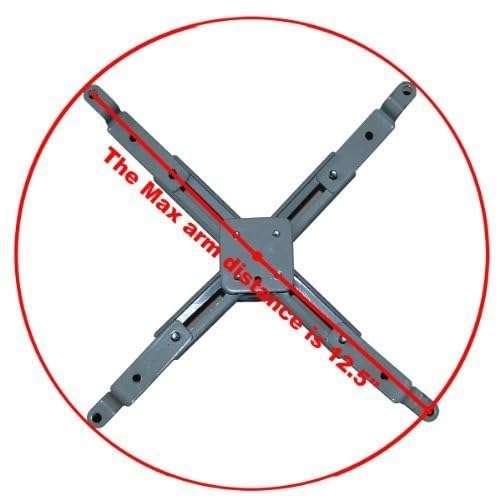 VideoSecu Flat Vaulted Ceiling Projector Mount LCD DLP Bracket with Adjustable Height Rotating Swivel Arm One Piece PJ2B 1C9 6