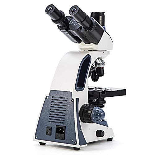 Swift SW380T 40X-2500X Magnification, Siedentopf Head, Research-Grade Trinocular Microscope Compound Lab with Wide-Field 10X/25X Eyepieces, Mechanical Stage, Ultra-Precise Focusing, Camera-Compatible 5