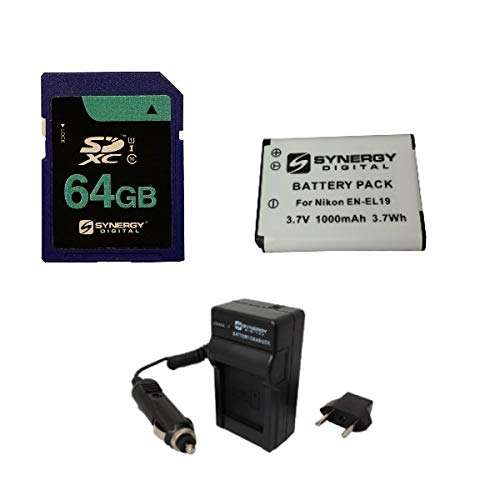 Accessory Kit Compatible with Synergy Digital, Works with Panasonic SDR-SW21G Camcorder Includes: SDM-161 Charger, SDCGAS008 Battery 1