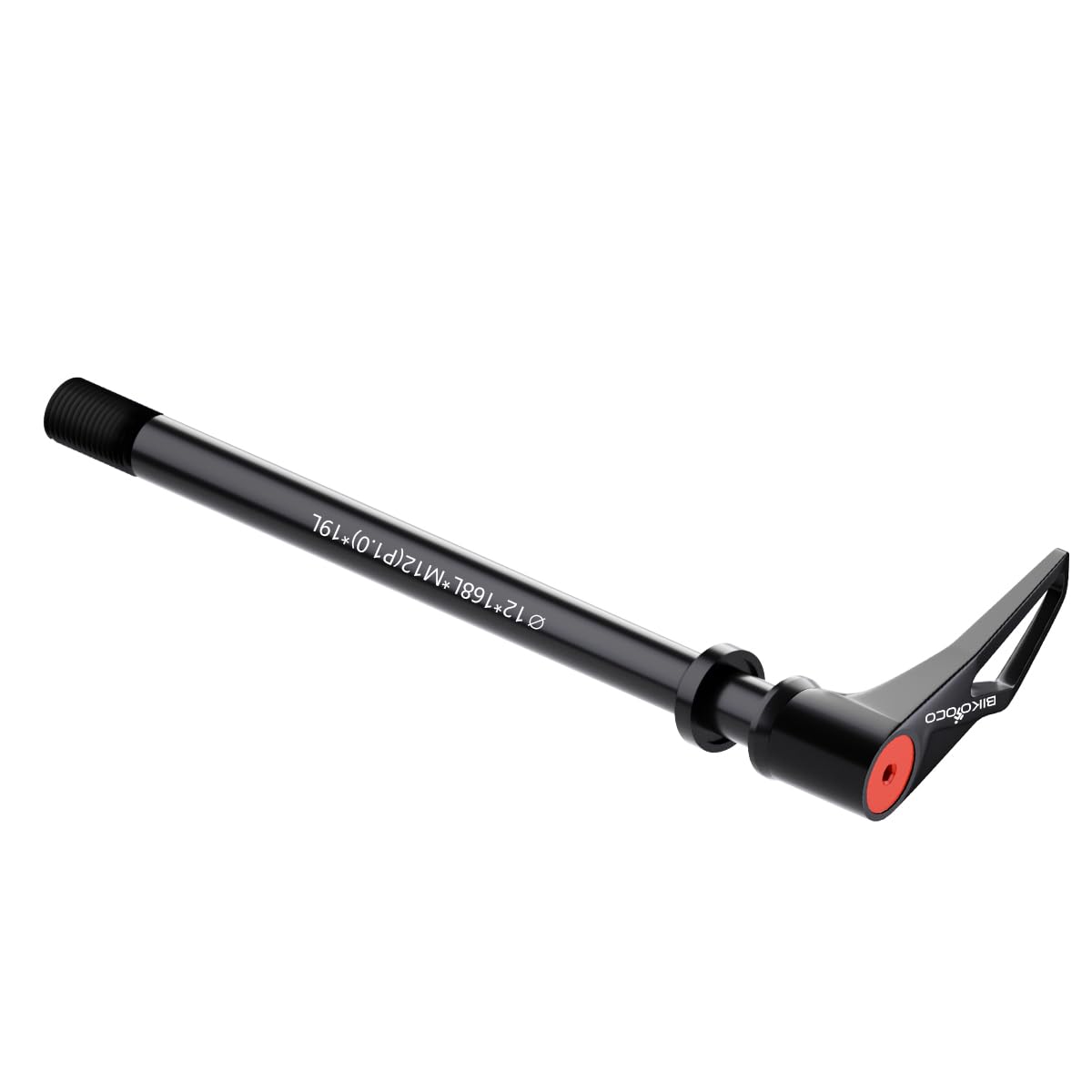 BIKOOCO Bike Axle Hub Adapter - Bike Hub Thru Axle Adapter for 1.0mm Bike Hub Quick Release Thru-Axle for Booster Forks W/Handle - 12mm X 168mm 5