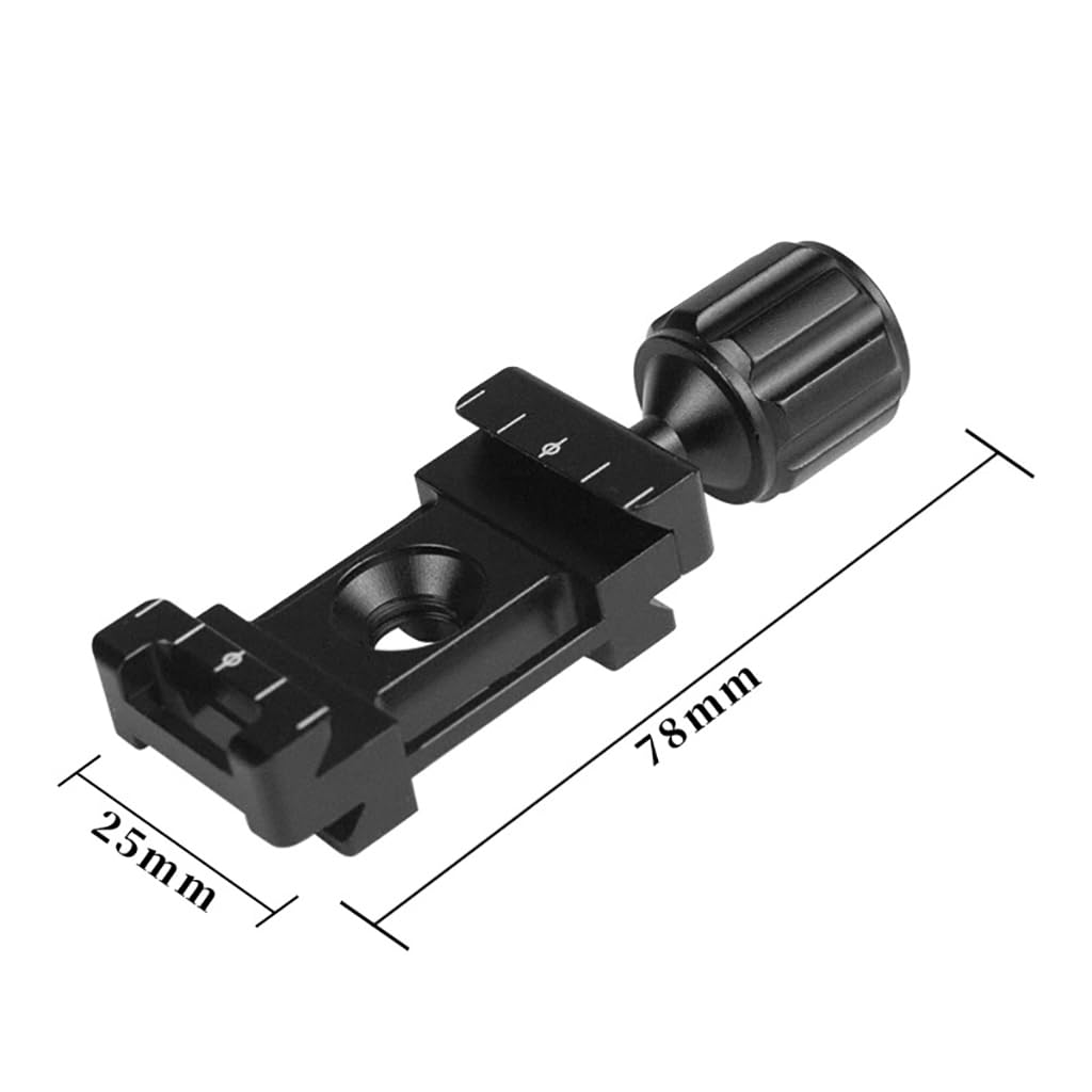 FEICHAO Quick Release Plate Stabilizer Clamp Holder Base 3/8" to 1/4 Screw Mount for DSLR Camera Gimbal Accessories 3