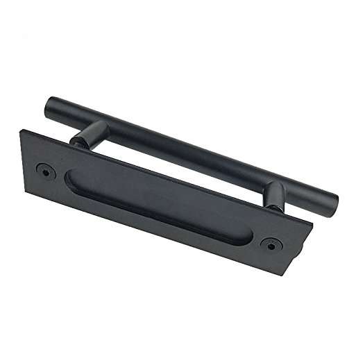 Matte Black Barn Door Handle and Pull Wooden Sliding Door Handle Flush Pull 6