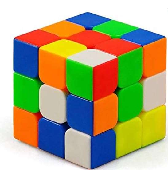 Brain Game Challenge Magic Cube 3x3 Cube Beginner Speedcube for Kids Boys Girls Above 3 4 5 6 Years Old & Above 1