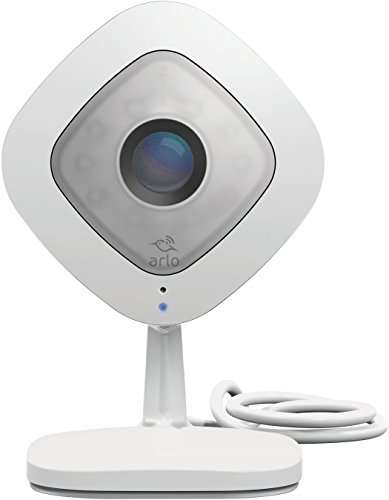 Arlo (VMC3040-100NAS) Q – Wired, 1080p HD Security Camera | Night Vision, Indoor Only, 2-Way Audio | Cloud Storage Included | Works with Alexa (VMC3040), White 1