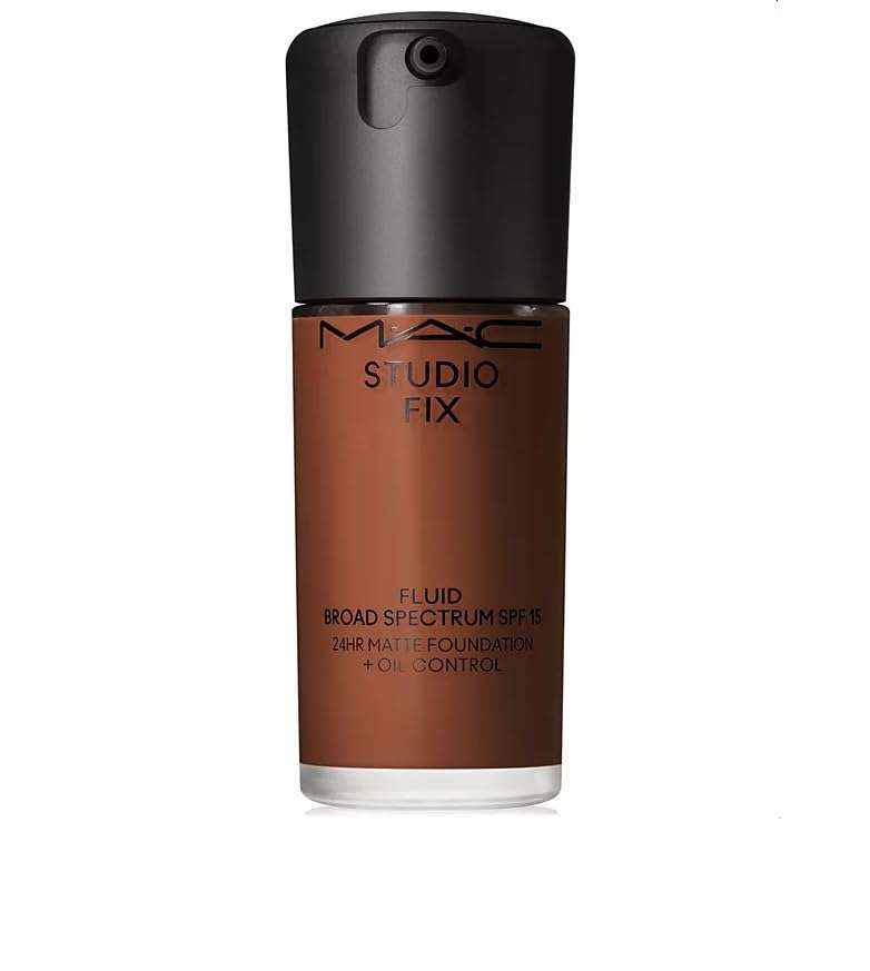 MAC Studio Fix Fluid Broad Spectrum SPF 15 24Hr Matte Foundation + Oil Control, NC63 1 oz 1