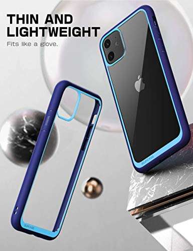 SUPCASE Unicorn Beetle Style Series Premium Hybrid Protective Clear Case for 6.1-Inch iPhone 11 (2019), Navy 4