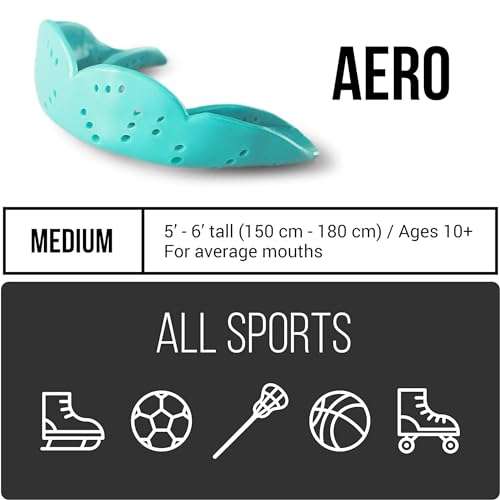 SISU Aero Medium Mouthguard, Snow White - 1.6mm Thin - Custom-Molded Fit - Slim Design - Remoldable Up to 20 Times - for Team Sports - Non Toxic 2