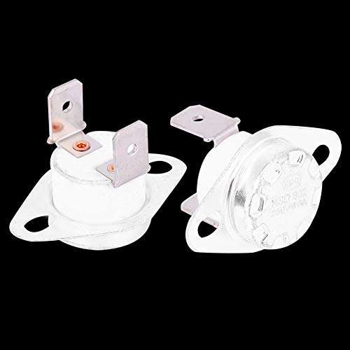 Garosa KSD302 Temperature Control Switch Thermostat Thermal Switch 250V 16A Normally Closed Temp Control Module Plastic Iron (95°C) 2