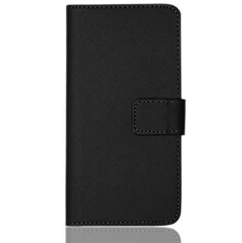CaseExpert OUKITEL C12 Pro Case, Black Leather Kickstand Flip Wallet Bag Case Cover for OUKITEL C12 Pro 2