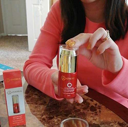 Athereal Vitamin C-Plus Serum | Extra Strong Anti-Aging Anti-Wrinkle Formula that Lifts, Hydrates, Lightens Dark Spots & Acne Scars – A Powerful Blend Retinol, Niacinamide, Hyaluronic Acid | 30 ml 6