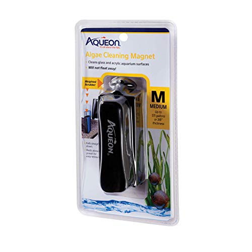 Aqueon Aquarium Algae Scraper, Fish Tank Cleaning Magnets for Glass/Acrylic, Medium