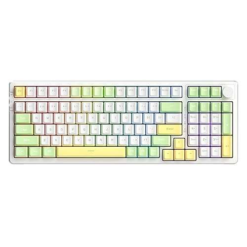 SIUKE AK992 Gasket Tri-Mode Keyboard RGB Mechanical Keyboard Gaming Keyboard with All Switches Customized Hot-Swappable BT Mode Wired Mode 2.4GHz Mode 1