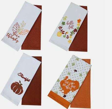 J Home 100% Pure Cotton Kitchen Towels/Multipurpose Towels-Buy 2 Get 2 Free