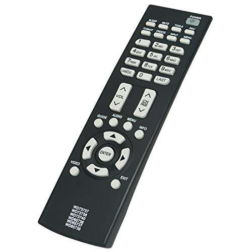 New WD-73737 WD-73738 WD-73740 WD-65736 WD-65737 WD-65738 Replacement Remote Control Compatible with Mitsubishi TV WD65733 WD65734 WD65735 WD65736 WD65737 WD65738 WD73737 WD73738 WD73740 2
