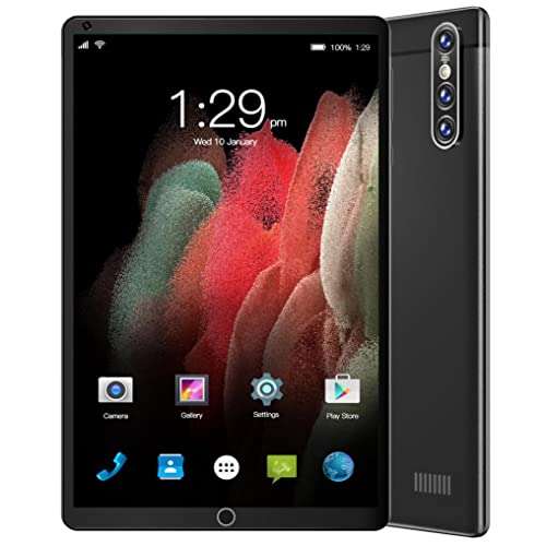 Tablet 8.0 inch HD Display, Android 5.1 Operating System, Dual Cameras (0.3 MP Front + 2 MP Rear), Octa Core Processor 1 + 16GB, WiFi, GPS, 8800mAh Battery (Black)