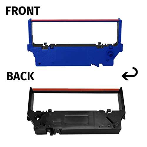 GORILLA SUPPLY (12) Compatible Ink Ribbon for POS Receipt Printers Star RC700BR SP 700 SP700 SP712 SP717 SP742 SP747, Sealed Individual Pack, Black/Red, 12-Packs (Black/Red) 2