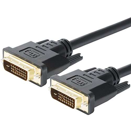 Postta DVI-D Dual Link Cable with Ferrites Gold Plated Male to Male-6 Feet 4