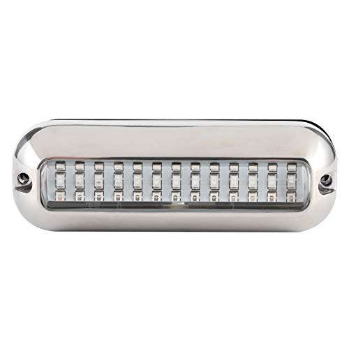 LED Transom Light, 39LEDs 5.2W Underwater Pontoon Transom Light IP68 Waterproof Boat Fishing Lamp(White) 2