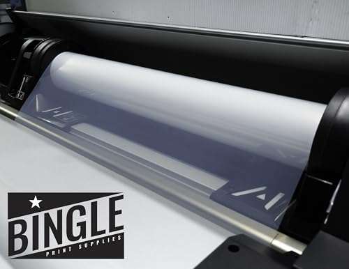 Rolls of 24" inches x 100' feet- 5 MIL - Waterproof Screen Printing Inkjet Film Transparency for EPSON HP Canon (Water-Based-dye and Pigment Ink) Printers 2"core (1) 4