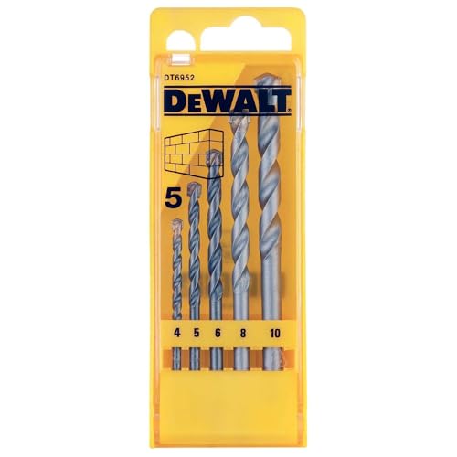 DEWALT DT6952-QZ 4/5/6/8/10mm Cassette Masonry Drill Machines (Pack of 5)