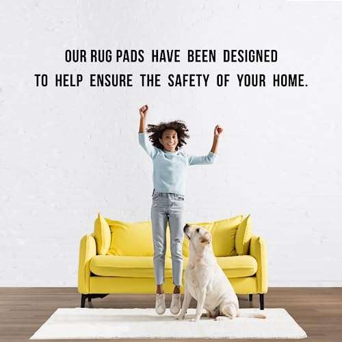 Grip-It Super Stop Cushioned Non-Slip Rug Pad for Area Rugs and Runner Rugs, Rug Pad for Hardwood Floors 5' x 8' 5