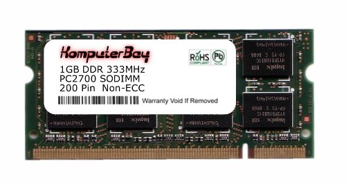 Komputerbay 1GB DDR SODIMM (200 pin) 333Mhz DDR333 PC2700 FOR Apple Mac Memory PowerBook G4 1GHz, 1.25MHz, 1.33GHz, 1.5GHz 15\ (A1046) 111" 1 GB