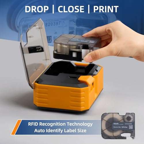 Makeid P31 Industrial Label Maker, Heavy-Duty Labeling Machine with 0.71" W x 26.24ft L Label, Ideal for Wire & Cable Marking, Fast Printing for Job Sites 6