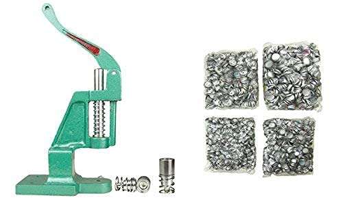 HPGM Stock Clear Deal Fabric Heavy Button Maker Making Machine Kit + Imported Dies 2 Dies (22-30 No) + 2000 Shells 1
