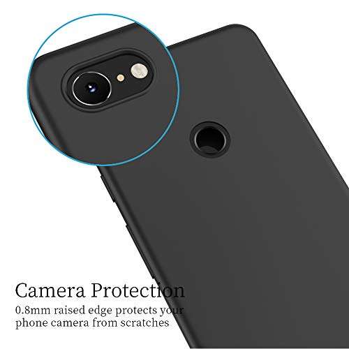 X-level Google Pixel 3 XL Case, Mobile Phone Case [Guardian Series] Soft TPU Matte Finish Slim Fit Ultra-Thin Light Protective Cell Phone Back Cover for Google Pixel 3 XL-Black 5