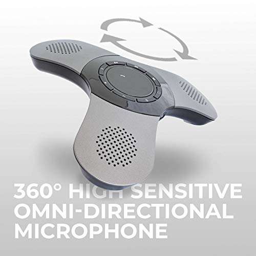 Skywin Bluetooth Conference Speaker with Microphone, Portable Wireless Speaker for Office Desk, Computer, and Laptop, Bluetooth Microphone for Conference Room, Home Office, and PC, Smart Speakerphone 4