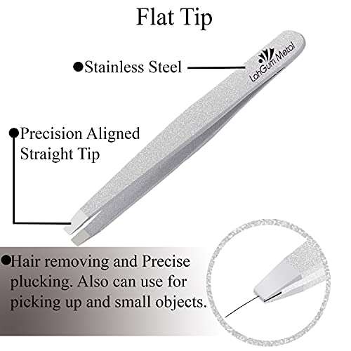 Best Eyebrow Tweezers Set For Eyebrows Ingrown Hair Fine Brow Men Pointed Tick Removal Splinter Wig Plucking Facial Sharp Thin Precision Steel Stainless Professional Tweezer Sets Women Glitter Color 4