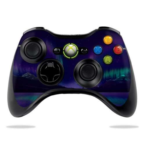 MightySkins Skin Compatible with Microsoft Xbox 360 Controller - Aurora Borealis | Protective, Durable, and Unique Vinyl Decal wrap Cover | Easy to Apply, Remove, and Change Styles | Made in The USA 1