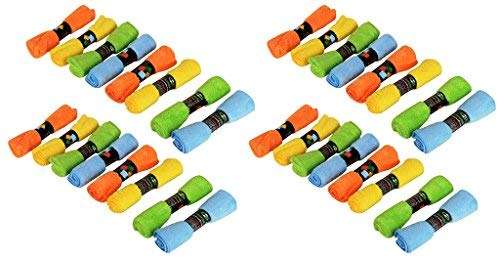 Sheen Microfiber Cloth | | Face Cleaning Towel | Hand Cleaning Towel | Microfiber Cleaning Towel | Wipes | Microfiber Travel Towel | Cleaning Wipes | 40X40 | Pack of 32 2