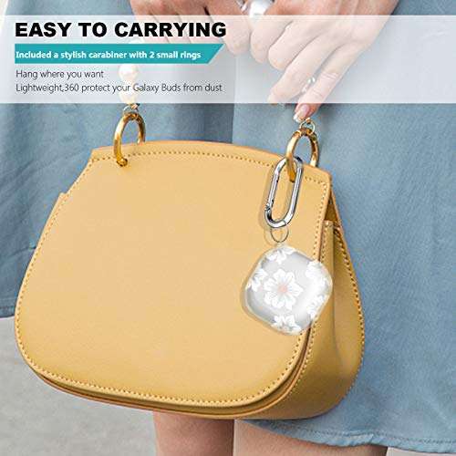 Galaxy Buds 2/Pro/Live Case - Soft Shockproof Protective Case Cover Skin with Keychain 6