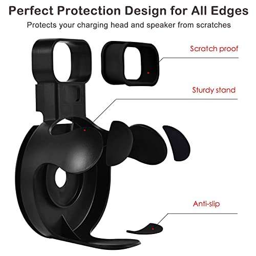 VOMA Speaker Wall Mount Shelf Compatible with Homepod Mini, Wall Stand Accessories, Quick and Easy Installation, Space Saving, No Drilling Holes, Acrylic 4