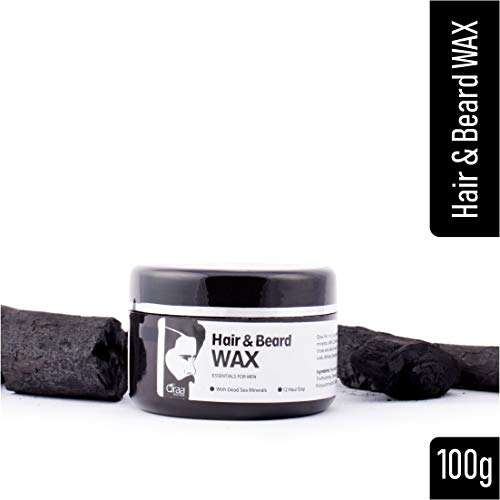 Qraa Men Hair and Beard Wax, 100 g (Pack of 2) 1